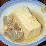 白胡麻ペーストが旨さの秘訣！豆腐の土手煮！